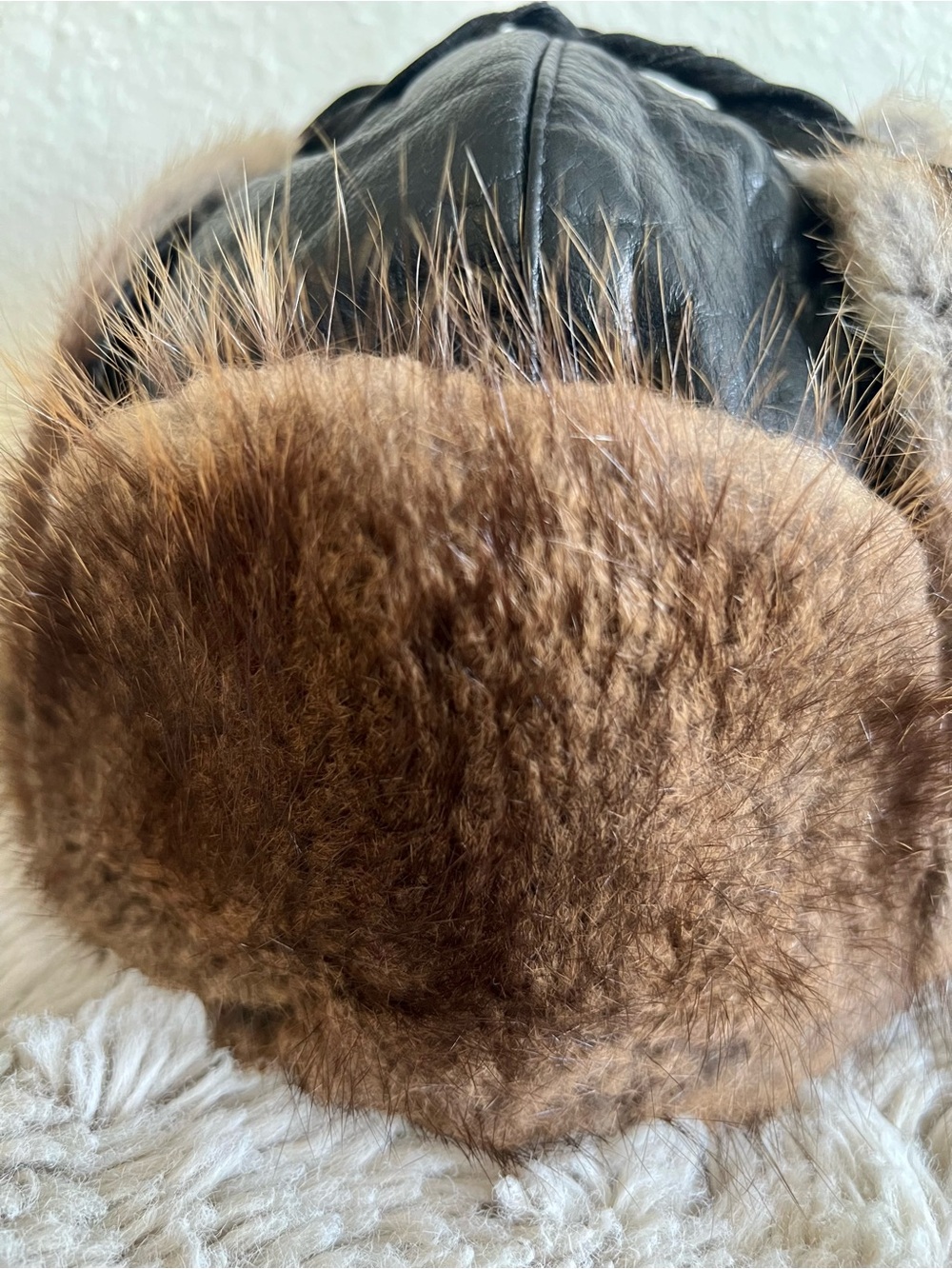 Vintage Natural Fur Trapper Hat – Unisex - Picture 5 of 8